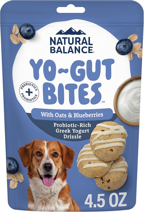 Natural Balance Yo-Gut Bites with Oats & Blueberries Dog Treats