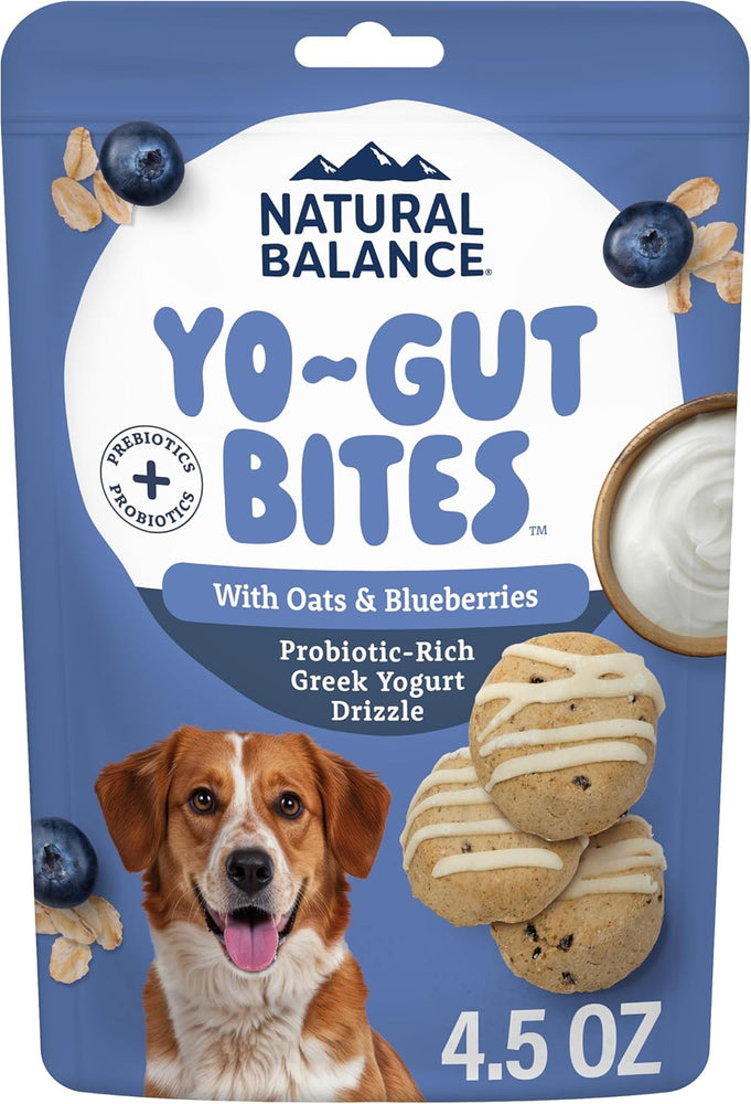 Natural Balance Yo-Gut Bites with Oats & Blueberries Dog Treats