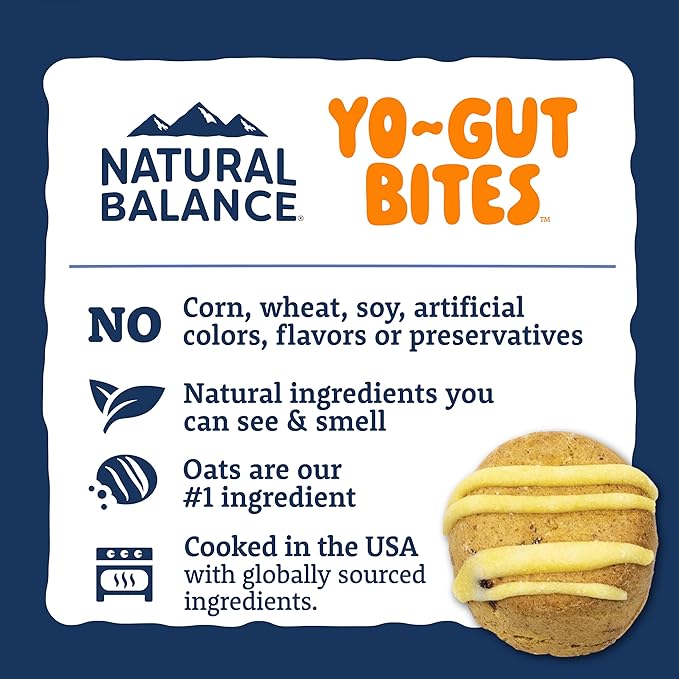 Natural Balance Yo-Gut Bites with Pumpkin & Cranberries Dog Treats