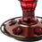 More Birds Red Jewel Hummingbird Feeder, Glass Hummingbird Feeders for Outdoors, 5 Feeding Stations, 20 Ounces