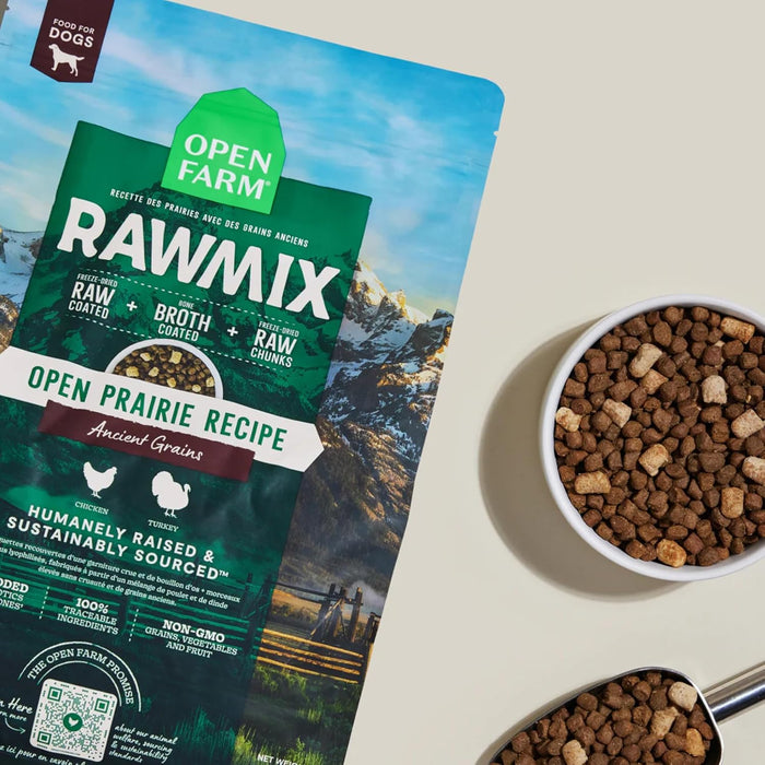 Open Farm Open Prairie RawMix with Ancient Grains Dog Food