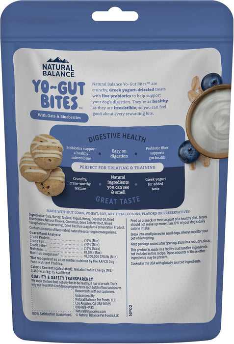 Natural Balance Yo-Gut Bites with Oats & Blueberries Dog Treats