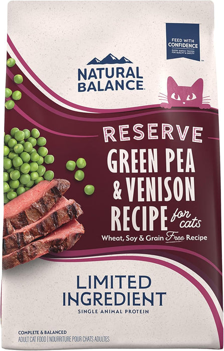 Natural Balance Limited Ingredient Reserve Grain-Free Green Pea & Venison Dry Cat Food