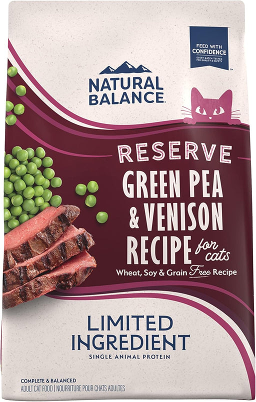 Natural Balance Limited Ingredient Reserve Grain-Free Green Pea & Venison Dry Cat Food