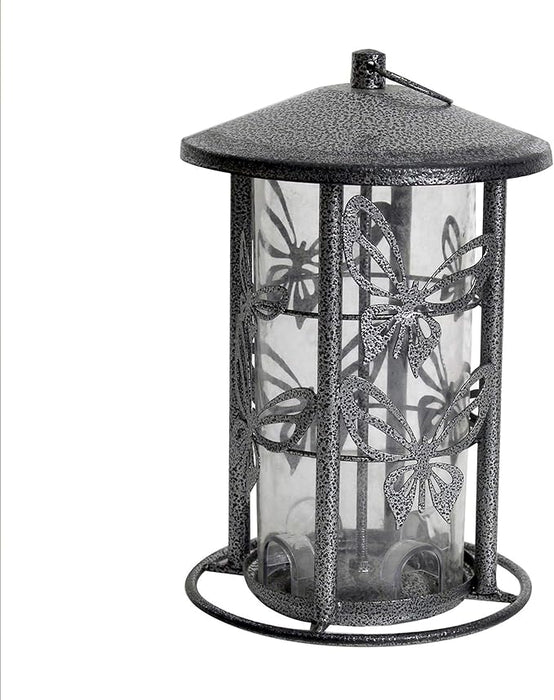 Heath Outdoor Products The Butterfly Seed Capacity Decorative Metal Wild Bird Feeder, 3-Pound