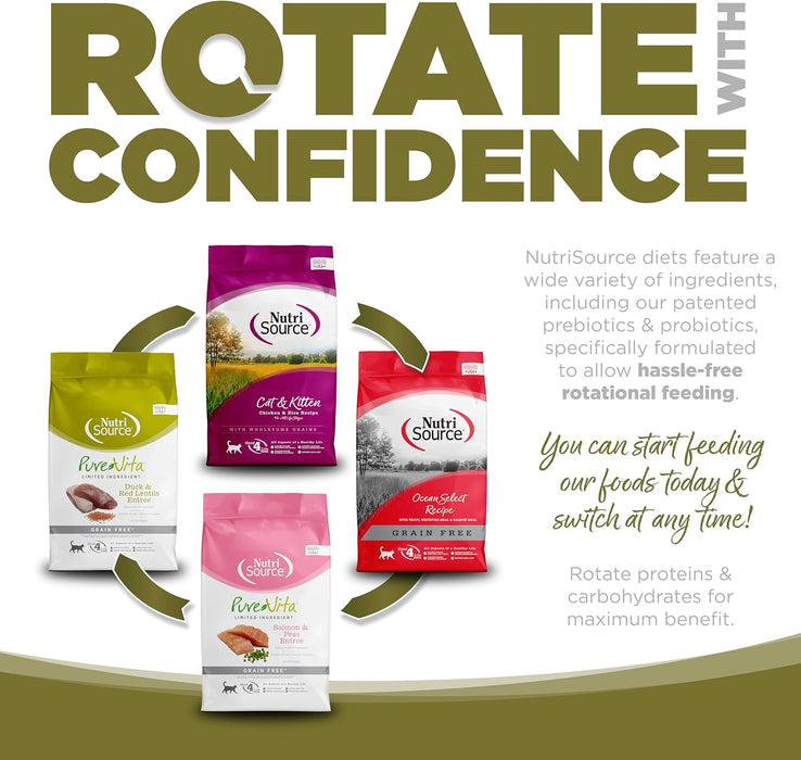 NutriSource PureVita Duck & Red Lentils Recipe Cat Food