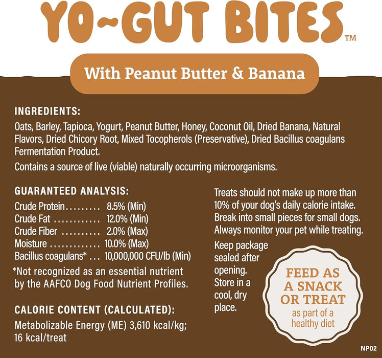 Natural Balance Yo-Gut Bites with Peanut Butter & Banana Dog Treats
