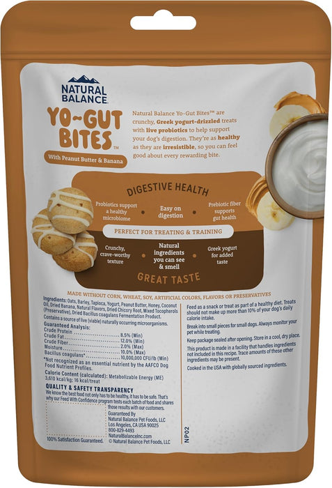 Natural Balance Yo-Gut Bites with Peanut Butter & Banana Dog Treats