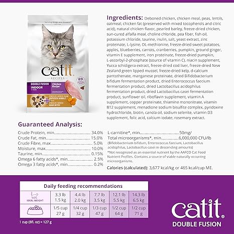 Catit Recipes Double Fusion Indoor Cat – Chicken Recipe