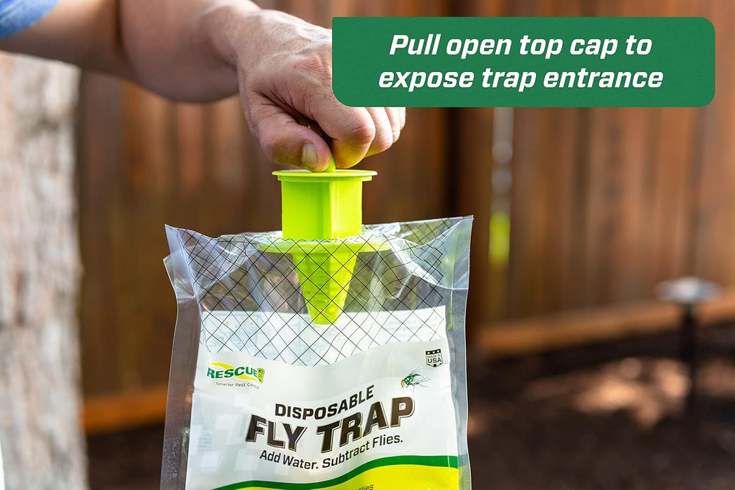 RESCUE! Disposable Fly Trap - 20,000 Fly Capacity