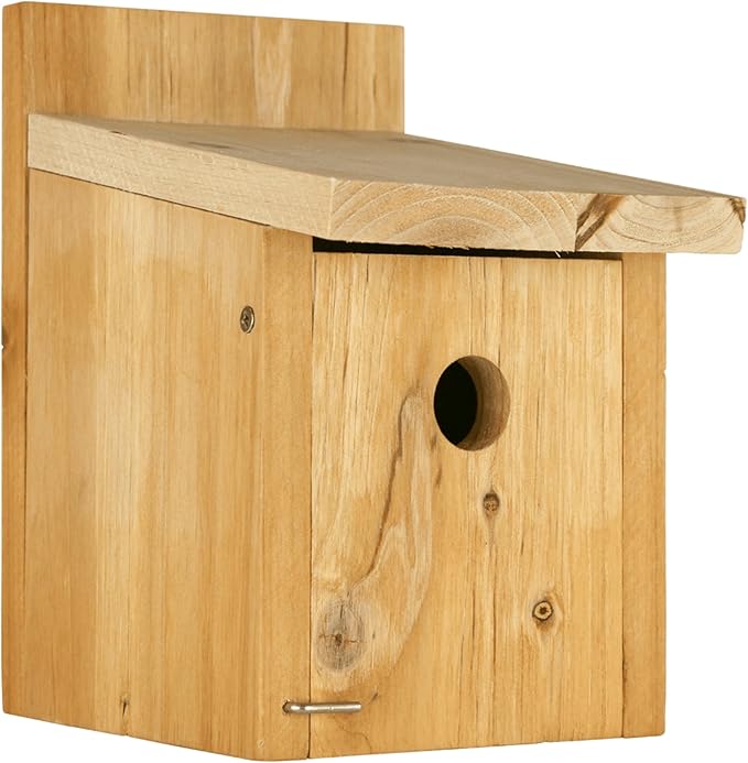 Nature's Way Cedar Box Wren House with Clean-Out Door