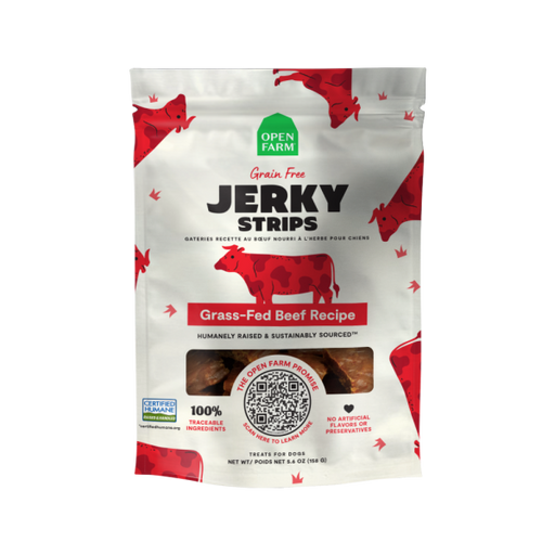 Open Farm Grain-Free Jerky Strips Beef
