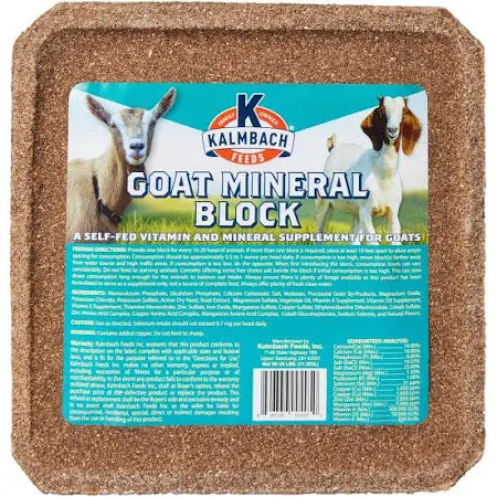 Kalmbach Feeds Goat Mineral Block 25 lb