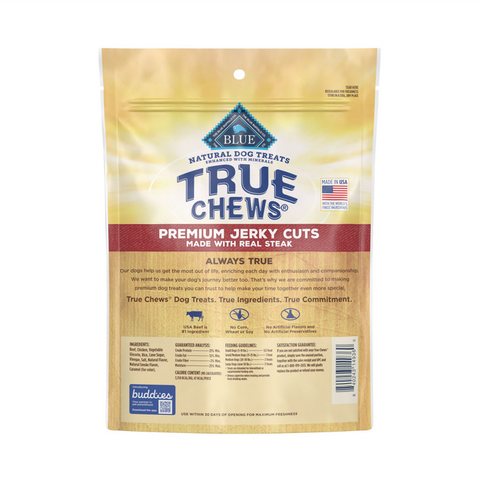True Chews Premium Jerky Cuts with Real Steak Dog Treats