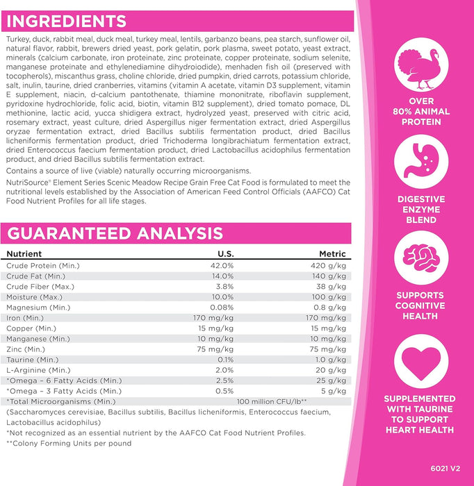 NutriSource Element Cat Scenic Meadow Recipe Dry Cat Food