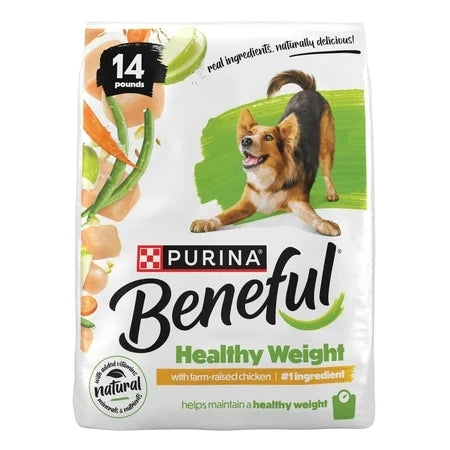 Purina Beneful Healthy Weight With Farm-Raised Chicken Dry Dog Food 14 lb