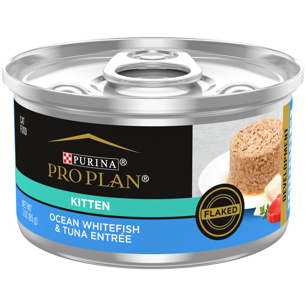 Purina Pro Plan Focus Ocean Whitefish and Tuna Entree Wet Kitten Cat Food 3 oz Can