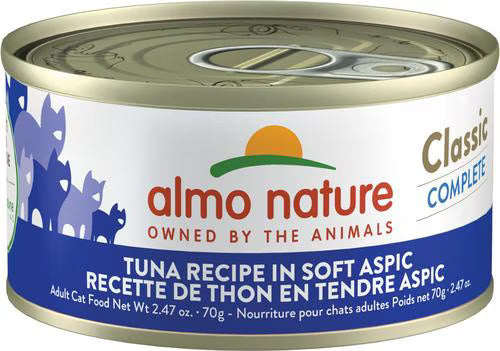 Almo Nature Classic Complete Grain-Free Tuna Recipe in Soft Aspic Cat Food, 2.47-oz, case of 12