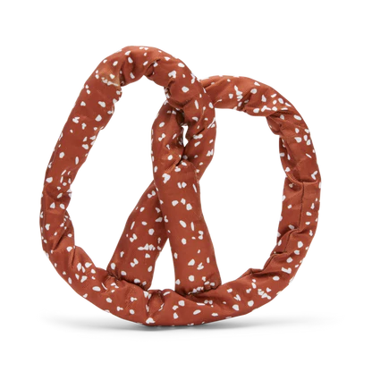 Bark Paula's Park Slope Pretzel Brown Plush Dog Toy Medium