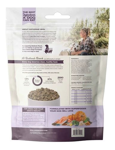 Badlands Ranch Air Dried Superfood Complete Lamb & Venison Dog