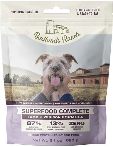 Badlands Ranch Air Dried Superfood Complete Lamb & Venison Dog