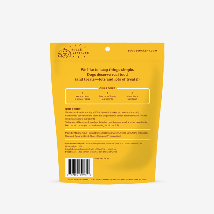 Bocce's Bakery Soft & Chewy Peanut Butter & Banana Recipe Dog Treats