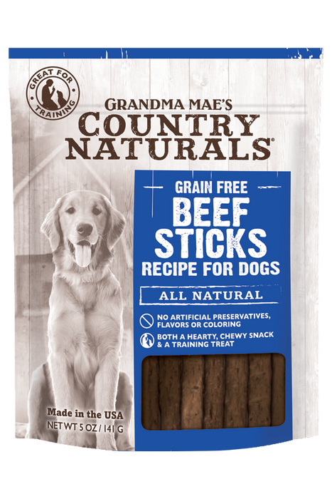 Grandma Mae's Country Naturals Grain Free Beef Sticks 5oz