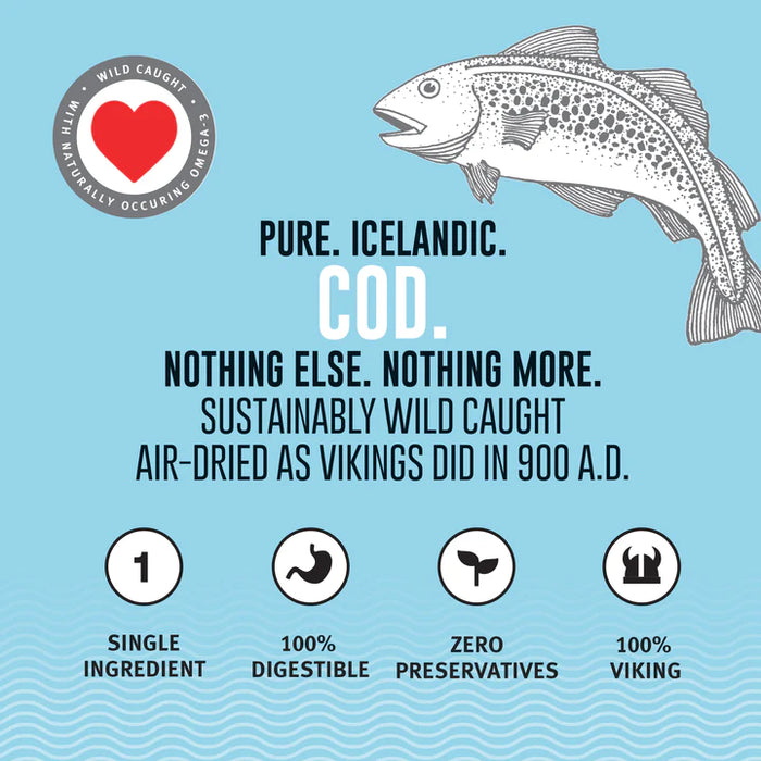 Icelandic Cod Skin Pieces Mixed