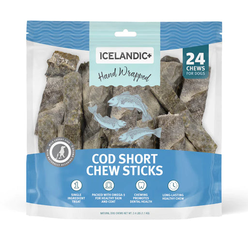 Icelandic Cod Skin Chew Stick 5" 24 Count