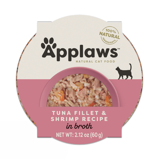 Applaws Natural Wet Cat Food Tuna Fillet with Shrimp in Broth