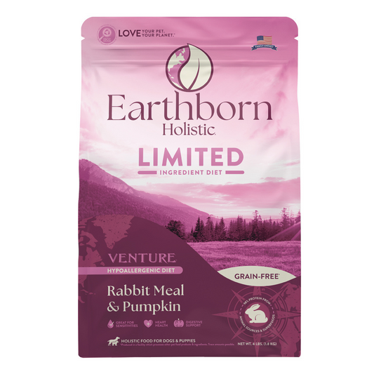 Earthborn Holistic Venture Limited Ingredient Grain-Free Rabbit Meal & Pumpkin Dry Dog Food