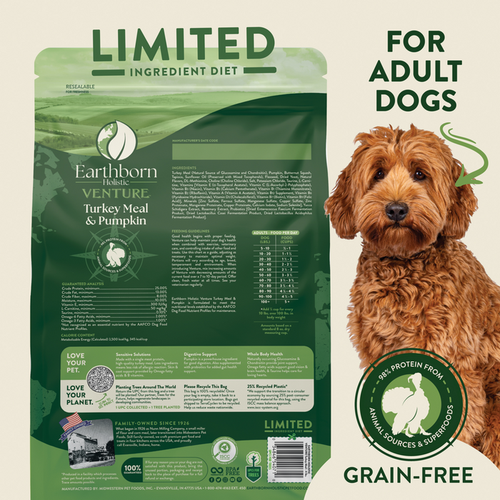Venture Grain Free Turkey Meal and Pumpkin Dry Dog Food