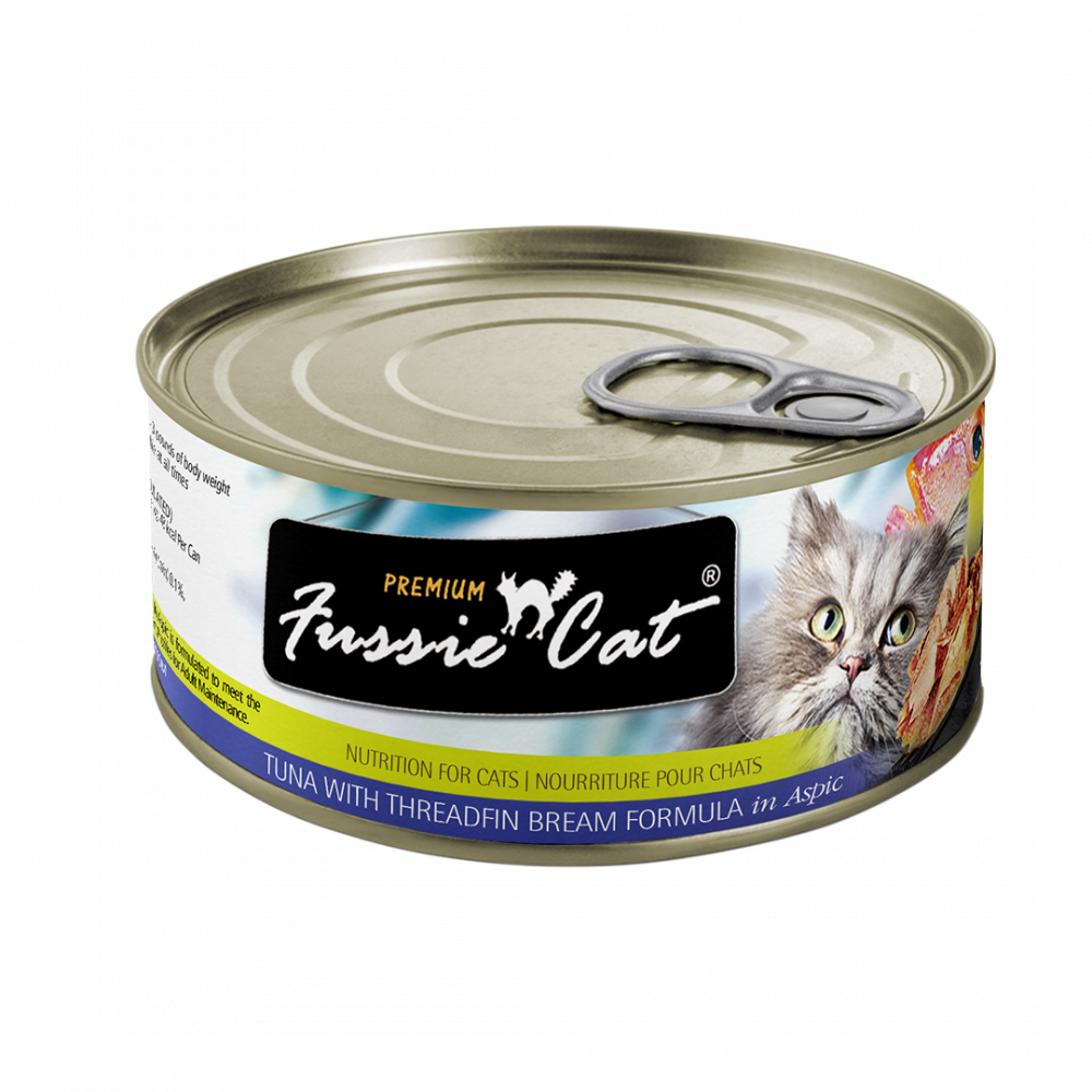 Fussie Cat Grain Free Premium Tuna with Threadfin Bream in Aspic Canned Cat Food