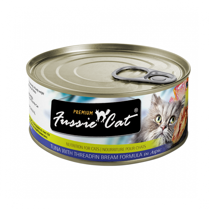 Fussie Cat Grain Free Premium Tuna with Threadfin Bream in Aspic Canned Cat Food