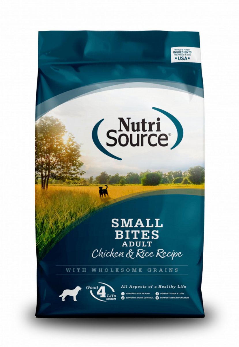 NutriSource Small Bites Chicken Rice Recipe Dry Dog Food