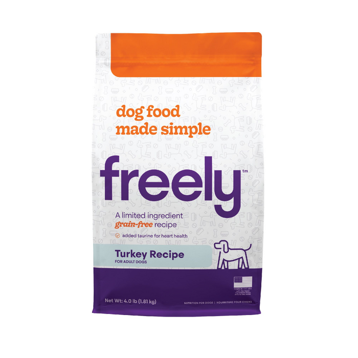 Freely Limited Ingredient Diet Natural Grain Free Turkey Kibble Adult Dry Dog Food
