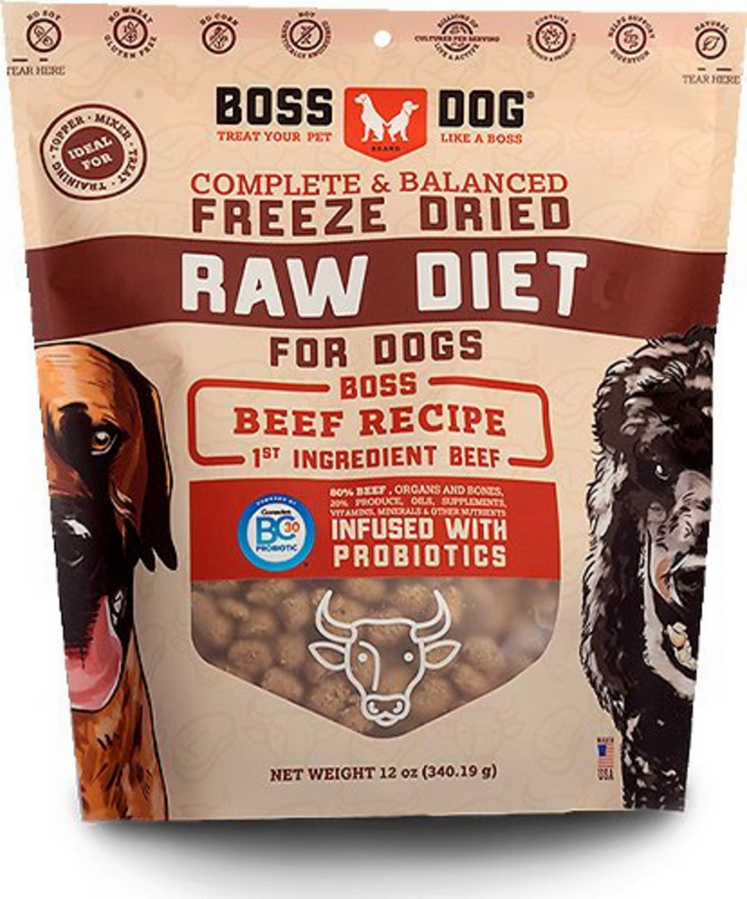 Boss Dog Complete & Balanced Beef Recipe Freeze Dried Dog Food