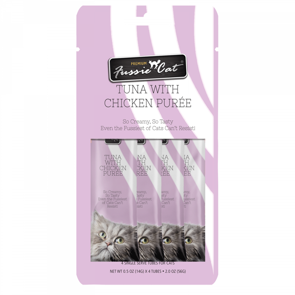 Fussie Cat Tuna with Chicken Puree Canned Cat Treat Food Topper