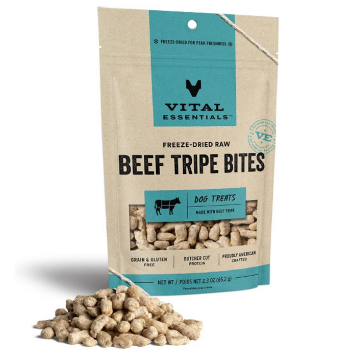 Vital Essentials Freeze Dried Beef Tripe Vital Treats for Dogs