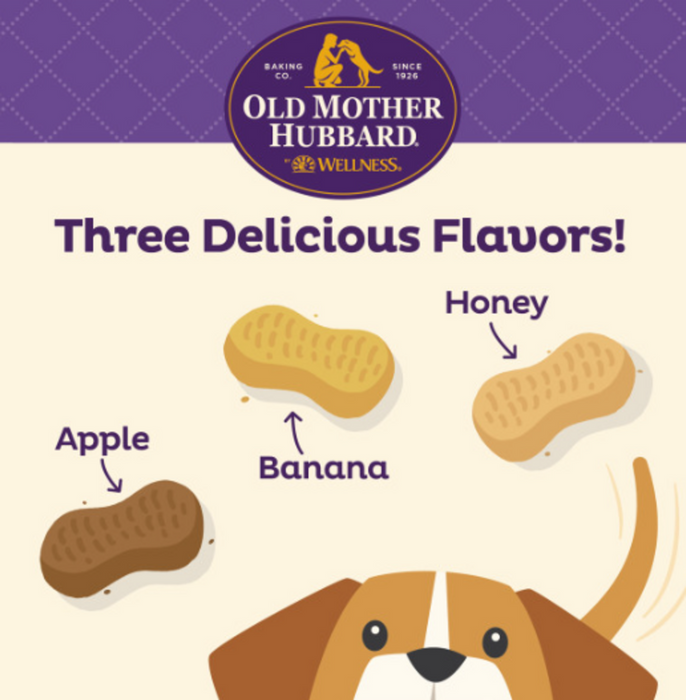 Old Mother Hubbard Crunchy Classic Natural P-Nutty Assorted Flavor Dog Biscuits