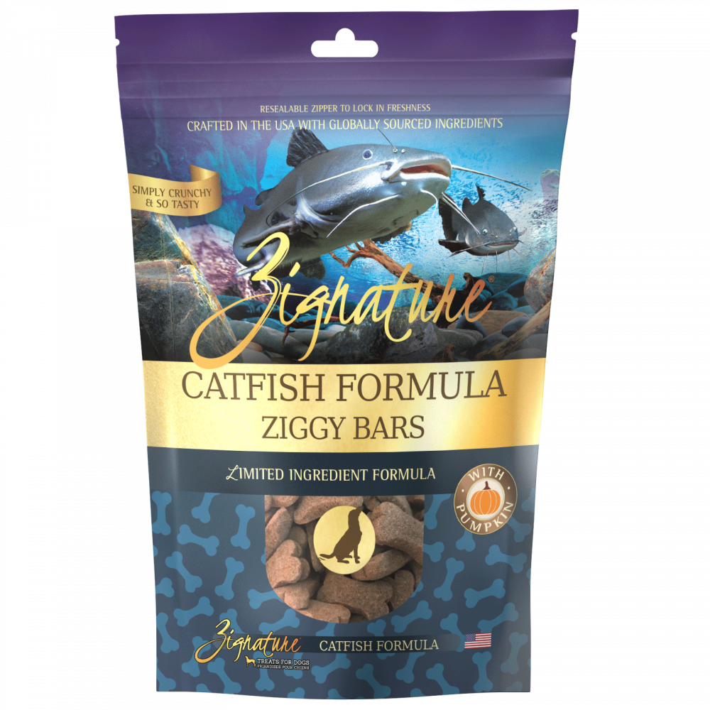 Zignature Zssential Ziggy Bars Catfish Formula Dog Treats