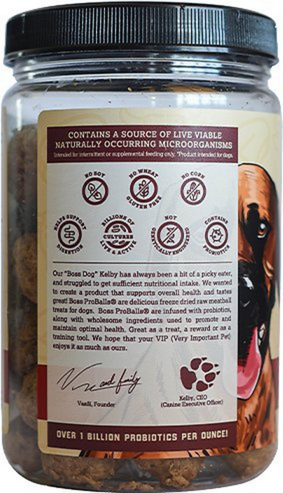 Boss Dog Proballs Beef Meatball Freeze Dried Dog Treats