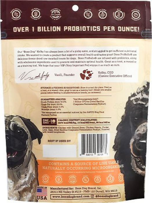 Boss Dog Proballs Chicken Meatball Freeze Dried Dog Treats