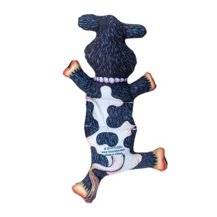 Fuzzu Barnyard Flops Big Moo Dog Toy