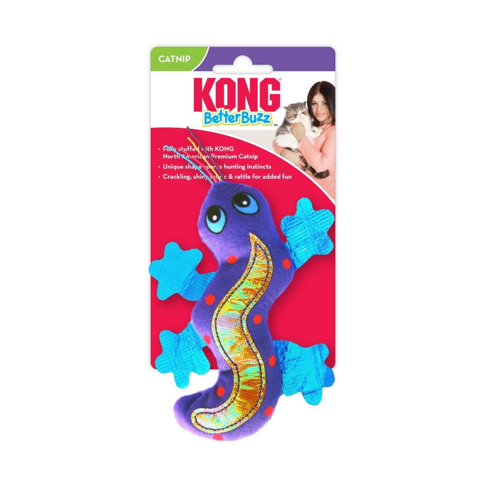 KONG Better Buzz Gecko Cat Toy