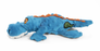Go Dog Gators with Chew Guard Technology Durable Plush Squeaker Dog Toy Blue