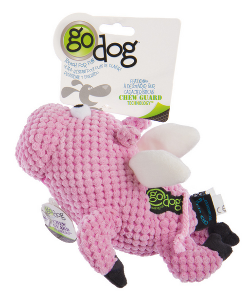 Go Dog Checkers Flying Pig with Chew Guard Technology Durable