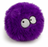 Go Dog Furballz with Chew Guard Technology Durable Plush Squeaker Dog Toy Purple