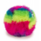 Go Dog Furballz with Chew Guard Technology Durable Plush Squeaker Dog Toy Rainbow