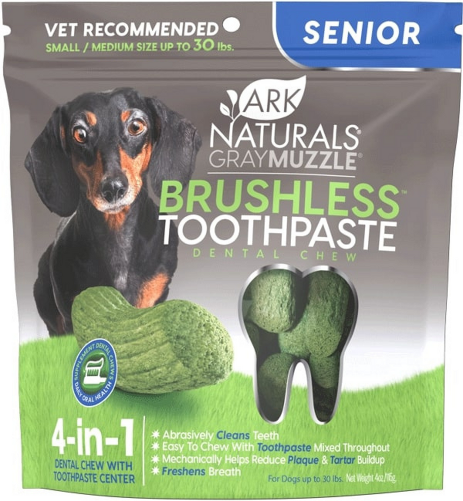 Ark Naturals Gray Muzzle Brushless Toothpaste for Senior Dogs